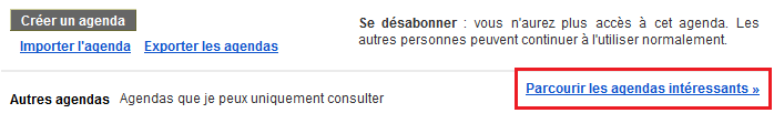 agendas interessants