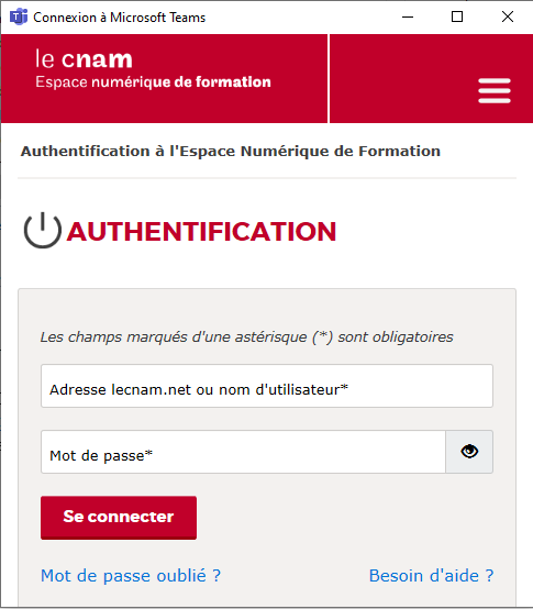 s'identifier sur lecnam.net