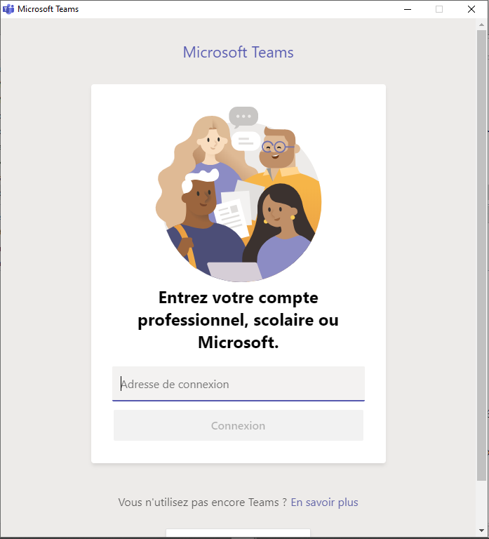 s'identifier sur lle site de Microsoft